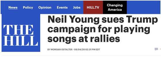 摇滚歌手起诉特朗普竞选团队 因集会用了他的歌