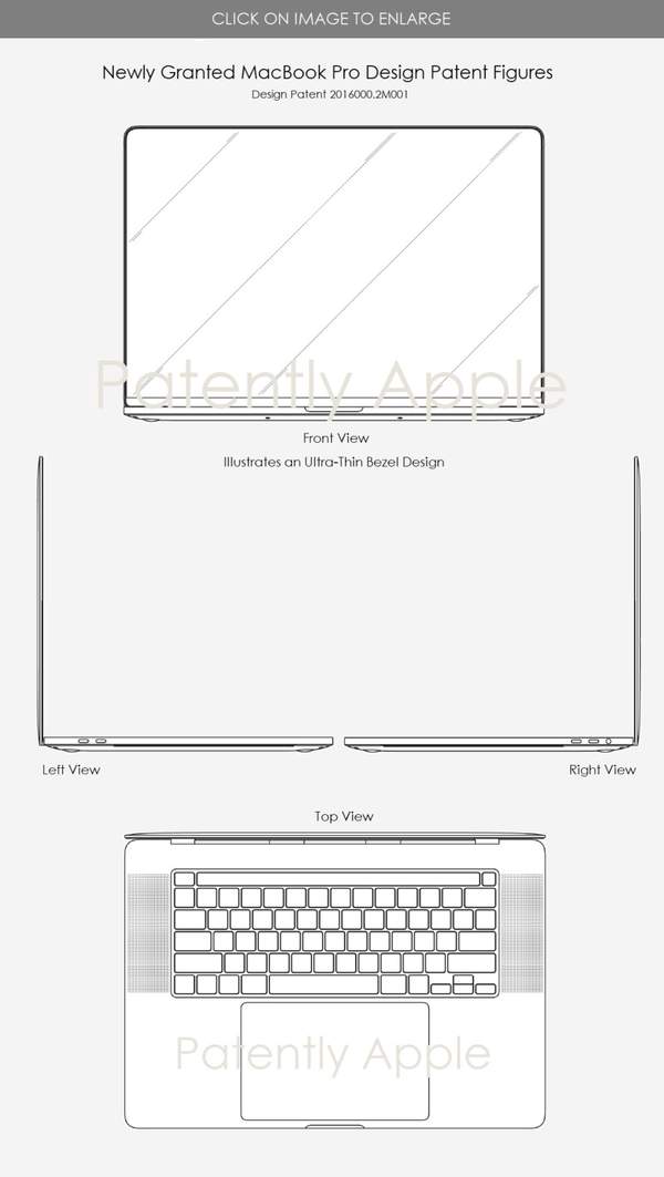 苹果MacBookPro曝光:超窄边框设计有望全面屏