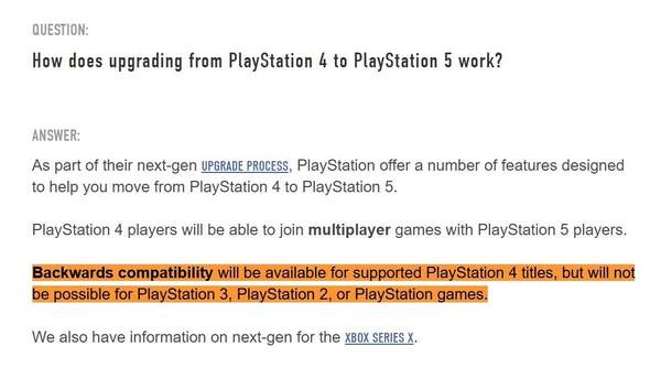 索尼ps5向下兼容Ps4,但早期机型并不支持