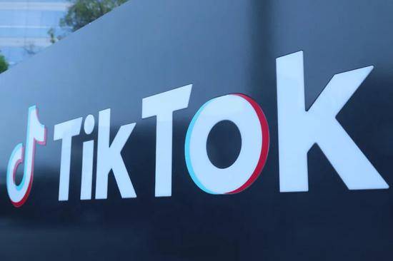 ▲这是8月21日在美国加利福尼亚州洛杉矶县卡尔弗城拍摄的TikTok公司标志。（新华社）