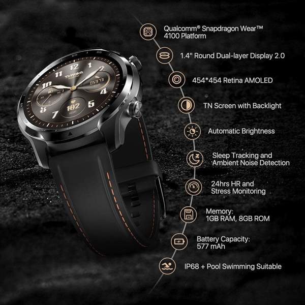 TicWatch Pro 3正式发布:骁龙4100+血氧监测功能