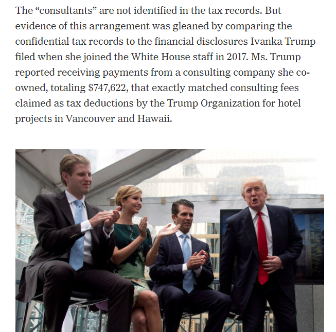 纽约时报披露特朗普避税操作，还牵扯到伊万卡
