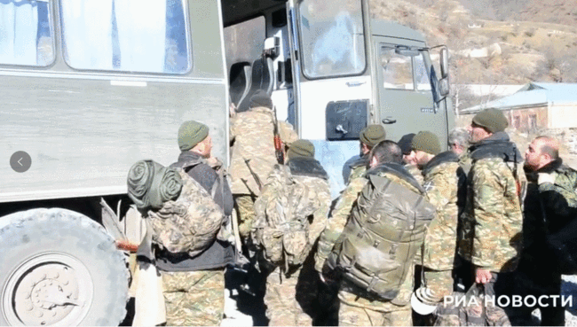△亚美尼亚部队撤离 来自俄新社
