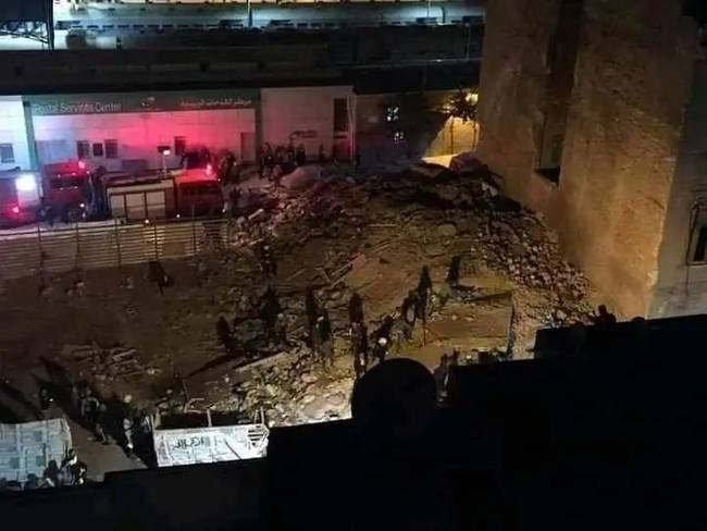 埃及亚历山大市一“危楼”倒塌 已致6人死亡