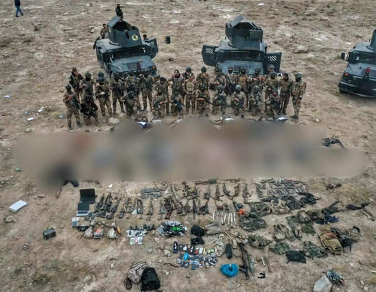伊拉克歼灭42名极端组织成员 缴获大量武器装备