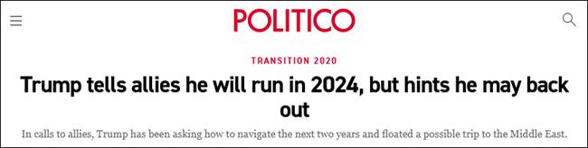  “Politico”报道截图