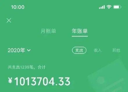 你的2020搜索账单！微信年度账单上线，网友：原来我这么有钱