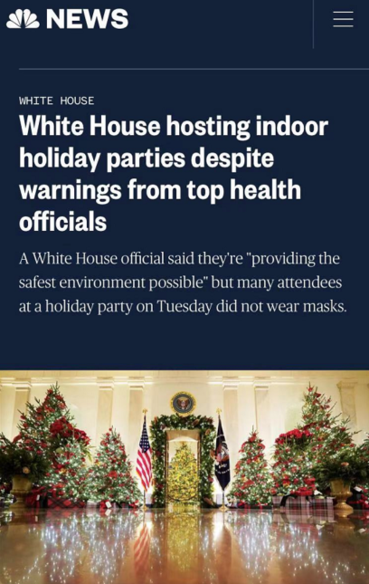 北美观察丨多地疫情加剧“令人恐惧” 美国白宫却计划了20多场节日庆典……