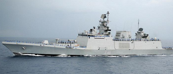 印度隐形护卫舰抵越南 将与越军在南海举行军演