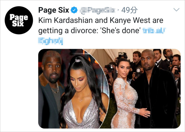 逃不过七年之痒！外媒曝卡戴珊与侃爷离婚 几十亿财产怎么分?