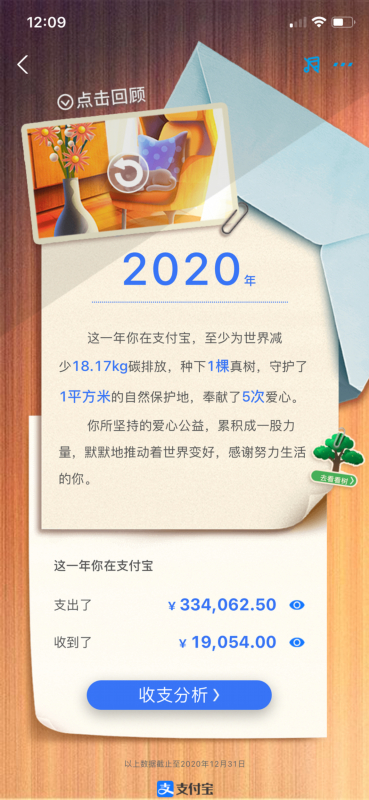 【一年一度疑惑日】支付宝年度账单来了，网友：花的比挣的多两倍