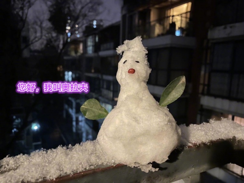 成都市民街头卖雪 北方人疑惑:南方人这是疯了?买回去干嘛?