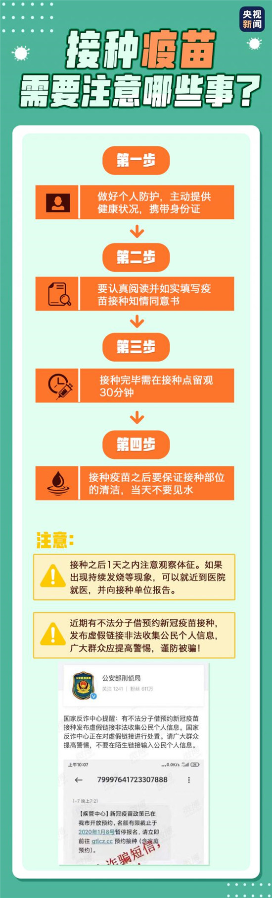 接种新冠疫苗后棉签为什么不能带走 接种时要注意什么？