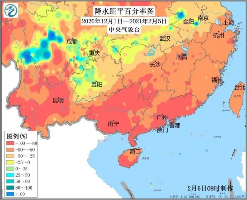 厚衣服先不要收！南方降雨将持续至春节前 这波降雨有多强？