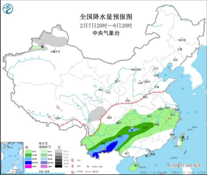 冷空气已经“派货” 南方降雨将持续至春节前 这波降雨有多强？