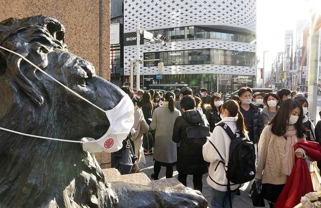 当地时间2021年2月7日，日本东京街头。人民视觉 图