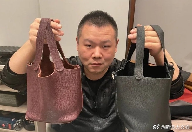 岳云鹏亲自为老婆做包 成品有模有样不输大牌