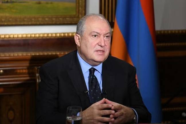 亚美尼亚总统结束诊疗 已返回工作岗位