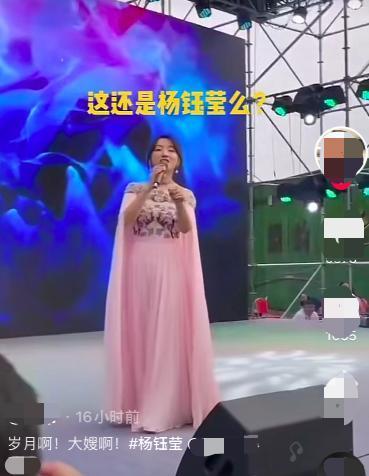 杨钰莹现身工地商演 男粉丝太激动直接冲上台