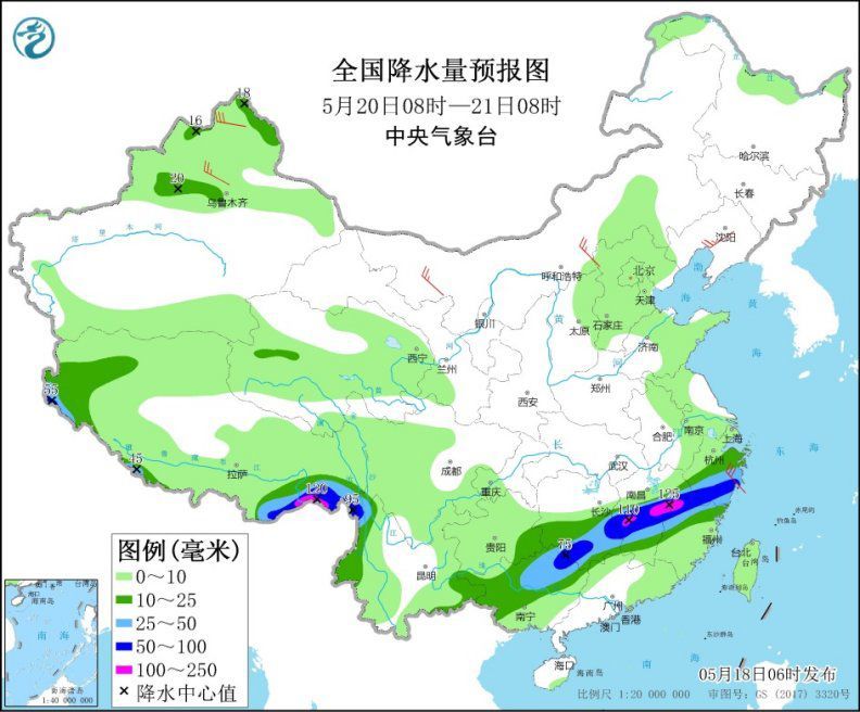 江南等地有分散性降水和对流天气 南方将有新一轮强降雨