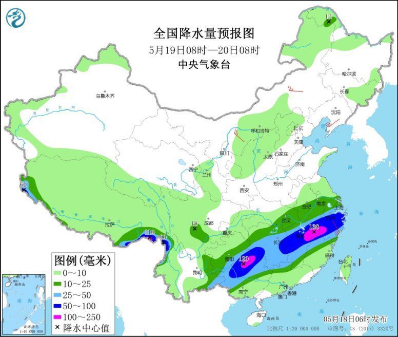 江南等地有分散性降水和对流天气 南方将有新一轮强降雨