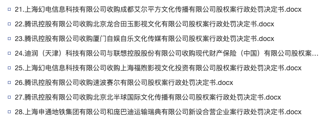 市场监管总局发布对腾讯、阿里等28起行政处罚决定书