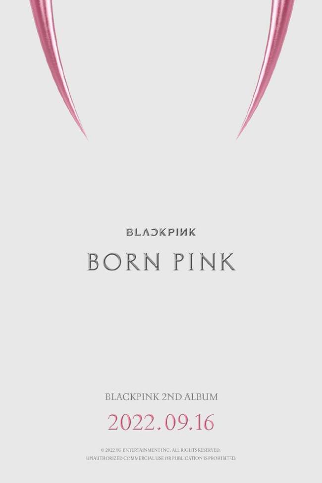BLACKPINK将于9月16日发布正规二辑"Born Pink"