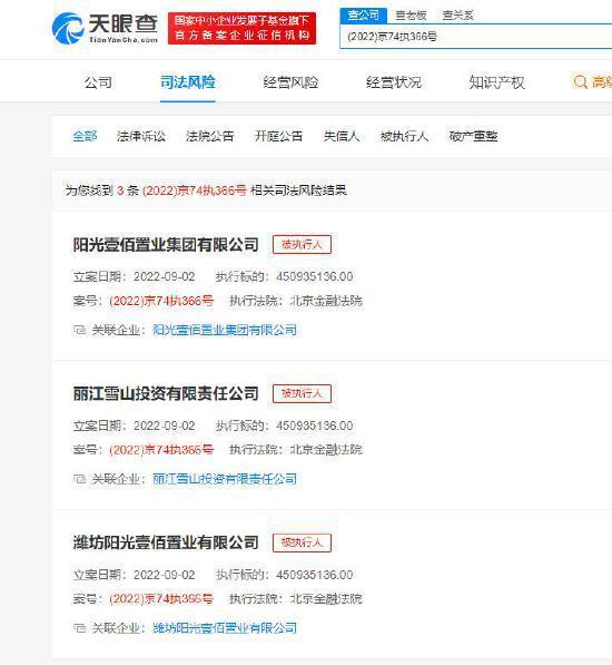 李亚鹏相关公司新增被执行人信息 执行标的4.5亿