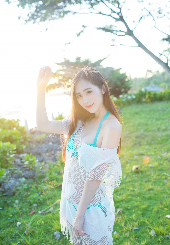 网纱透视装性感女神SISY思海边诱惑风情气质养眼私房写真
