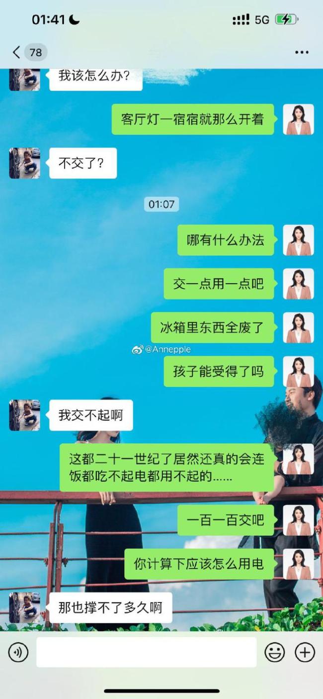 王东妻子再发文控诉 称其交不起电费借钱交抚养费