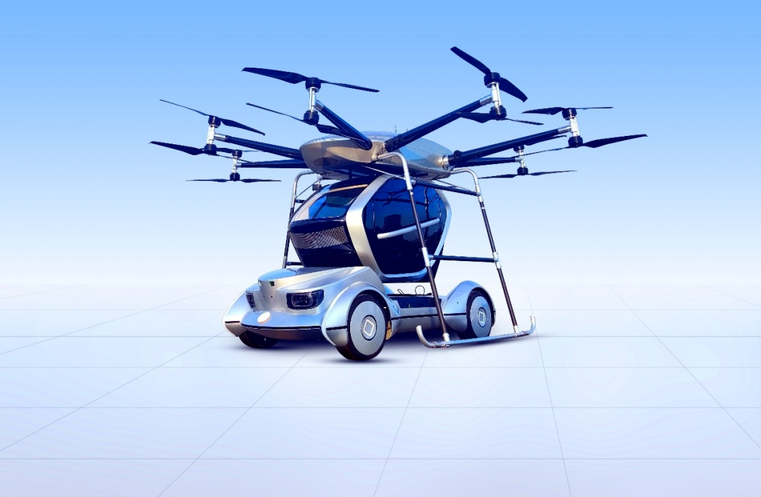 图为北京理工大学载人级两座智能分体式飞行汽车工程样车。（受访者供图）