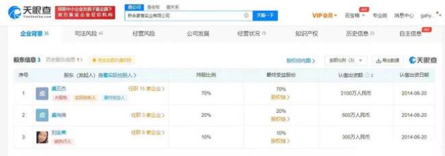 虞书欣父母公司再成被执行人 执行标的约31.15万元