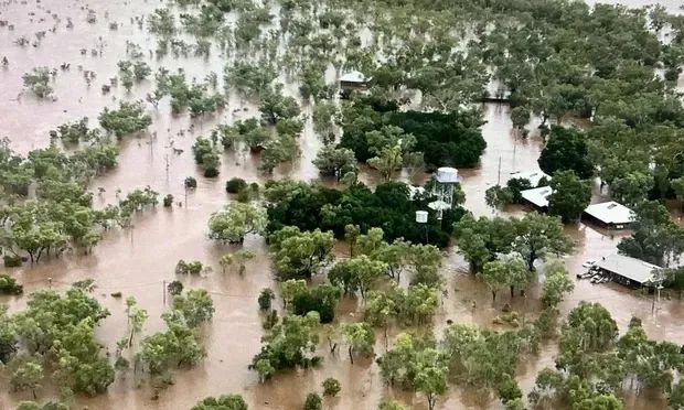 西澳大利亚州受洪灾影响地区 图自《卫报》