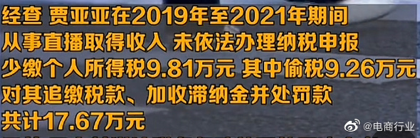 是谁？是谁？是谁？两名主播涉嫌偷逃税款被罚