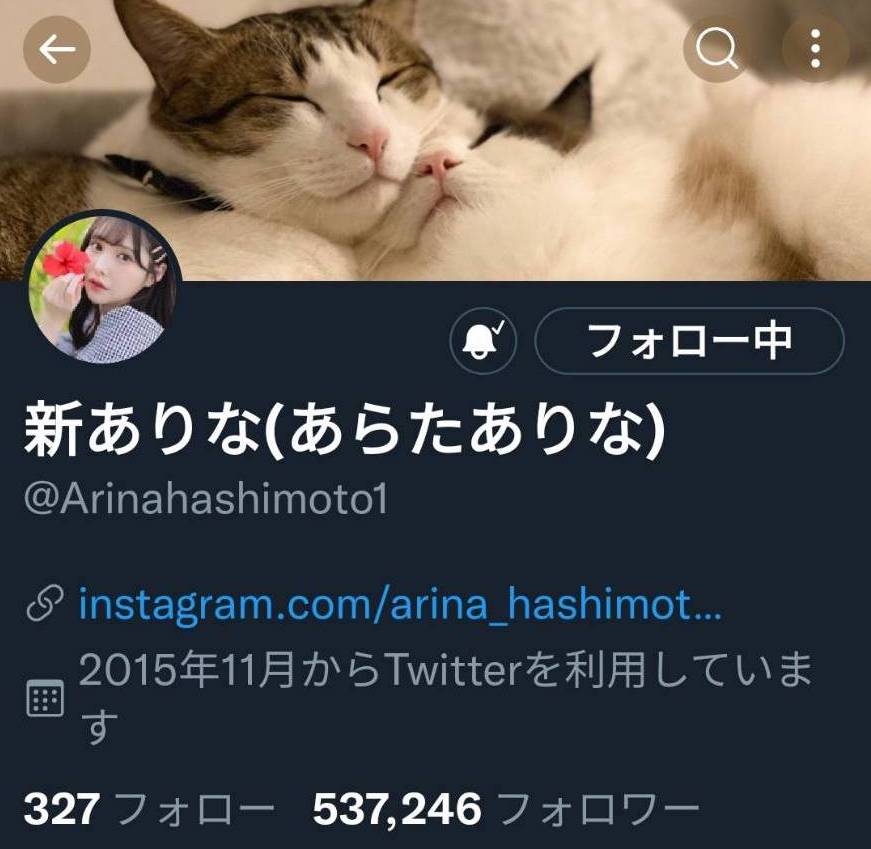 离开F社后解开封印！新ありな(新有菜)twitter粉丝破70万！