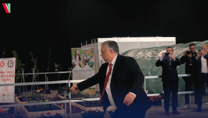 匈牙利总理秀甩鞭技术 击穿空气的鞭响震耳欲聋