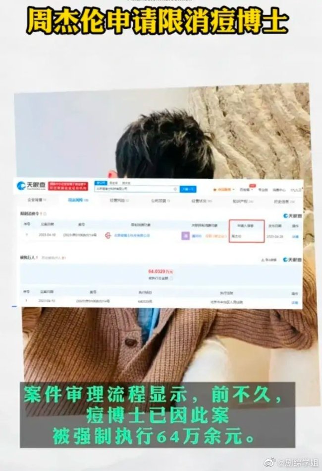 什么情况？周杰伦申请限消痘博士