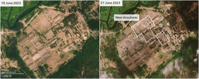 白俄罗斯首批瓦格纳营地曝光 可容纳7000至9000人